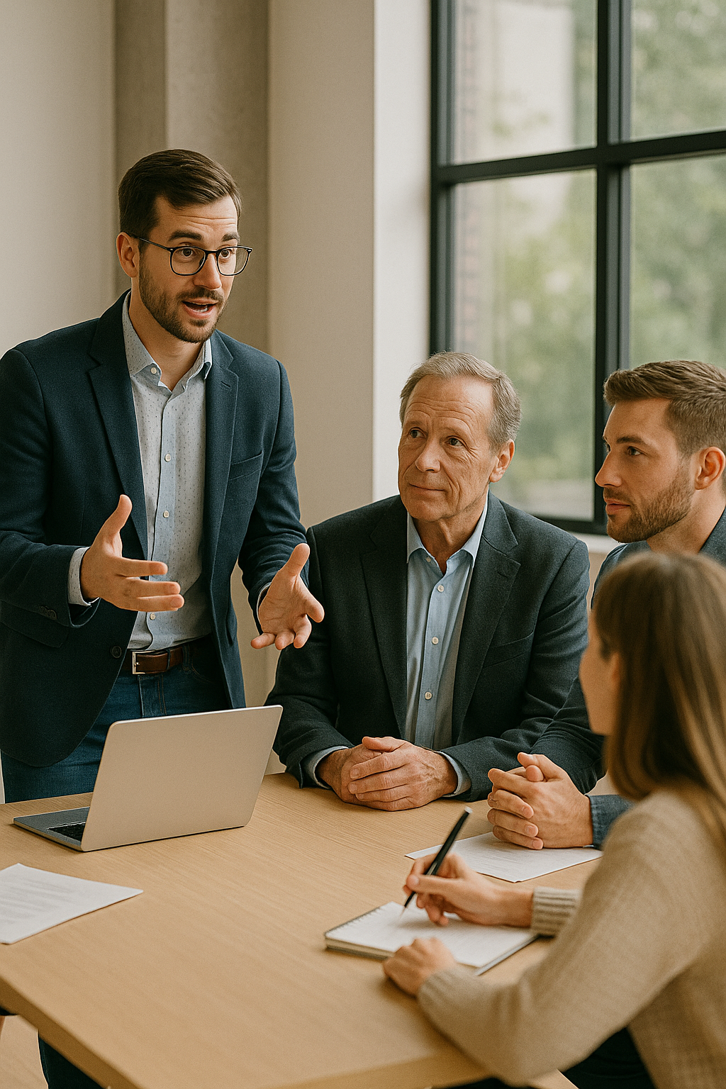 Mitglieder in einer Verbandssitzung